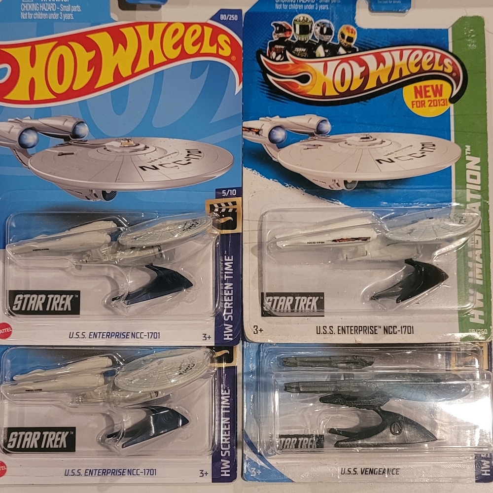 HOTWHEELS STAR TREK USS ENTERPRISE, USS VENGEANCE